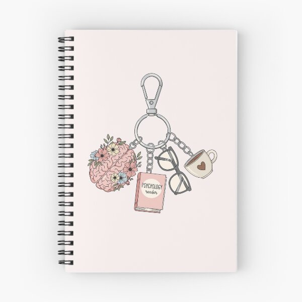Item preview, Bookish keychain for psychology reader designed and sold by FatBirdie.