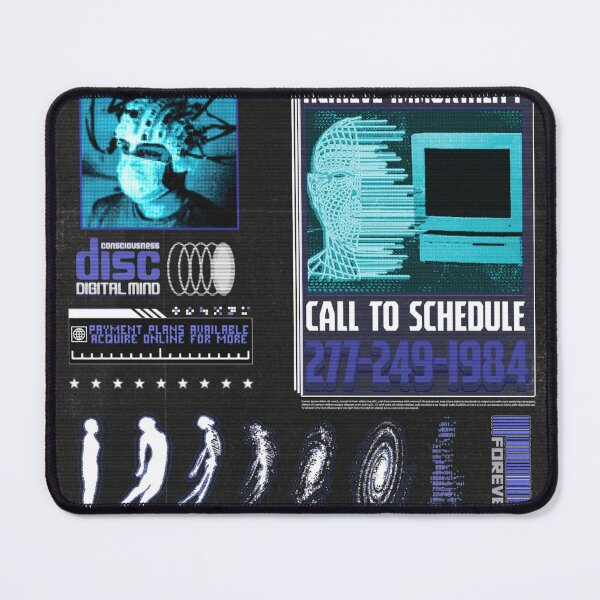 Item preview, Cyberpunk Brutalist Grunge Brain Scanner (NEUROVIGIL) designed and sold by snailgazer.