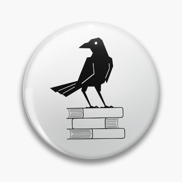 Item preview, Lit&Lore Logo- Raven on Bookstack designed and sold by LitnLore.