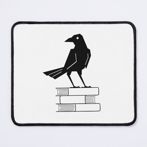 Item preview, Lit&Lore Logo- Raven on Bookstack designed and sold by LitnLore.