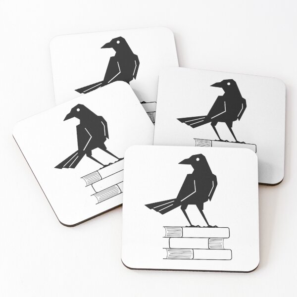 Item preview, Lit&Lore Logo- Raven on Bookstack designed and sold by LitnLore.
