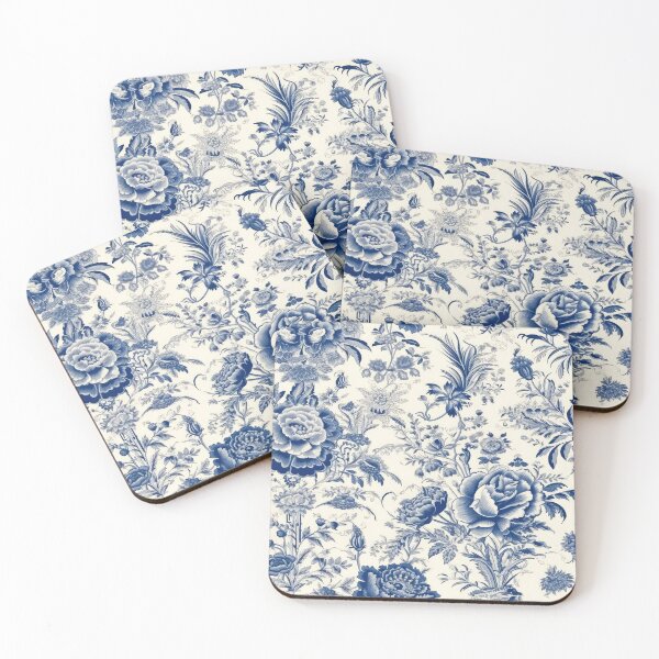 Item preview, Chinoiserie Blue & White Floral designed and sold by CraftedHome.