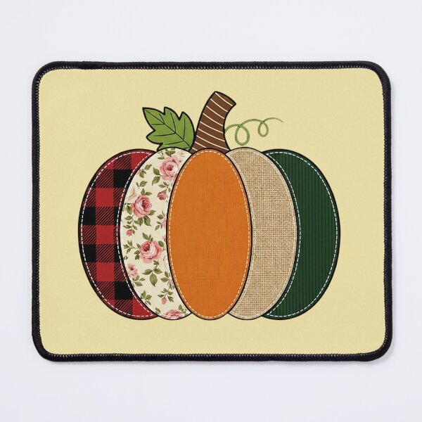 Artikelvorschau, Gemütlicher Patchwork-Kürbis: Herbst-Design im Landhausstil entworfen und verkauft von PrintandJoy.