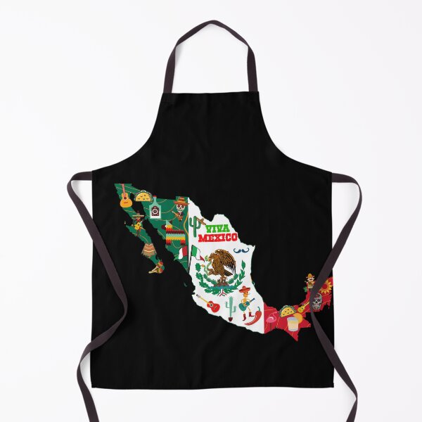 Item preview, Mexico map - illustrated map showing Mexican culture, food, music and tradition. designed and sold by Youngkev-arts.