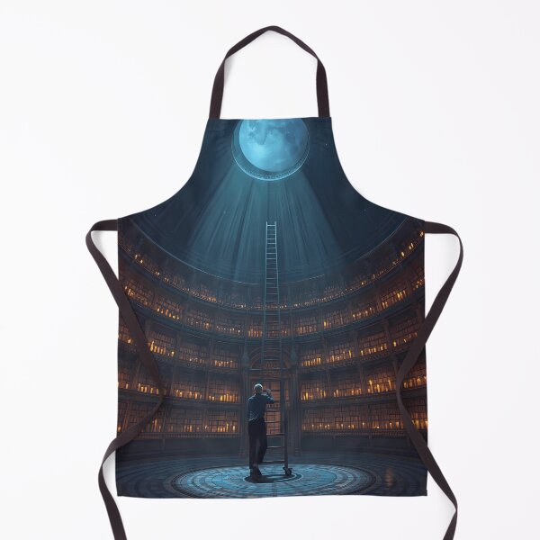 Item preview, The Librarian's Last Candle - Gothic Library Art, Dark Academia Study Poster designed and sold by Rilindi.