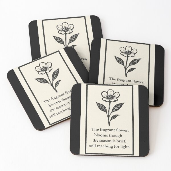 Item preview, Flower Haiku illustration designed and sold by Oqueartecura.