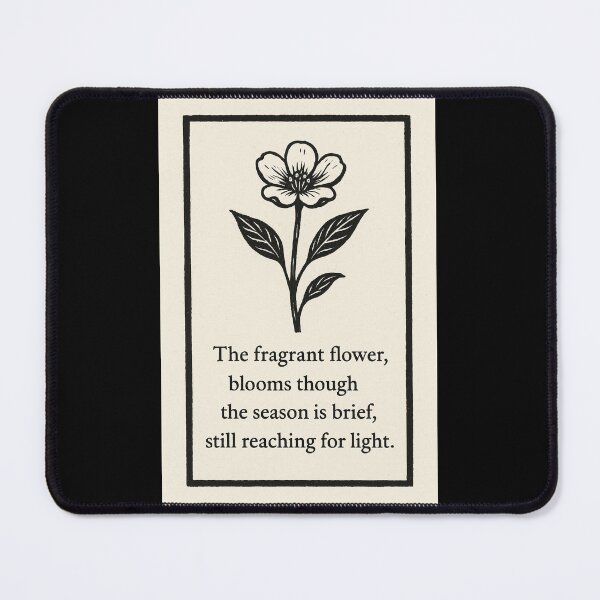 Item preview, Flower Haiku illustration designed and sold by Oqueartecura.