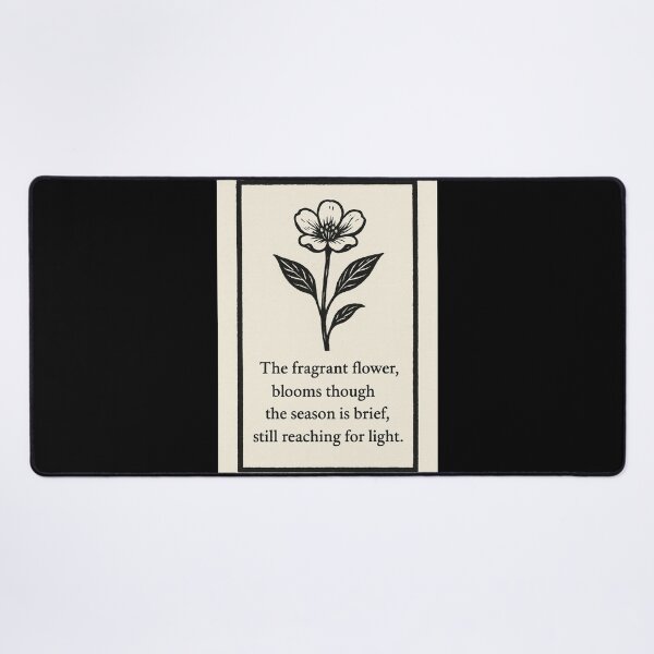 Item preview, Flower Haiku illustration designed and sold by Oqueartecura.