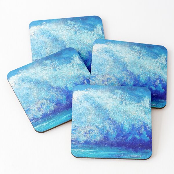 Item preview, Beautiful Summertime, Abstract Turquoise Wave Art, Magnificent Surf, Maroubra Beach designed and sold by Art by Fruitcake.