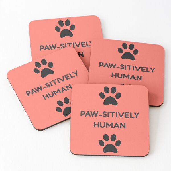 Artikelvorschau, Paw-sitively Human Lustiges Hunde-/Katzenliebhaber-Design entworfen und verkauft von Quirky Creations.
