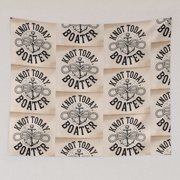 Item preview, Knot Today, Boater designed and sold by Royal Wall Whispers.
