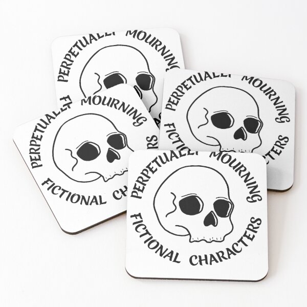 Item preview, Perpetually Mourning Fictional Characters- Retro Skull Design designed and sold by LitnLore.