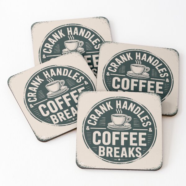 Item preview, Crank Handles Coffee Breaks designed and sold by Royal Wall Whispers.