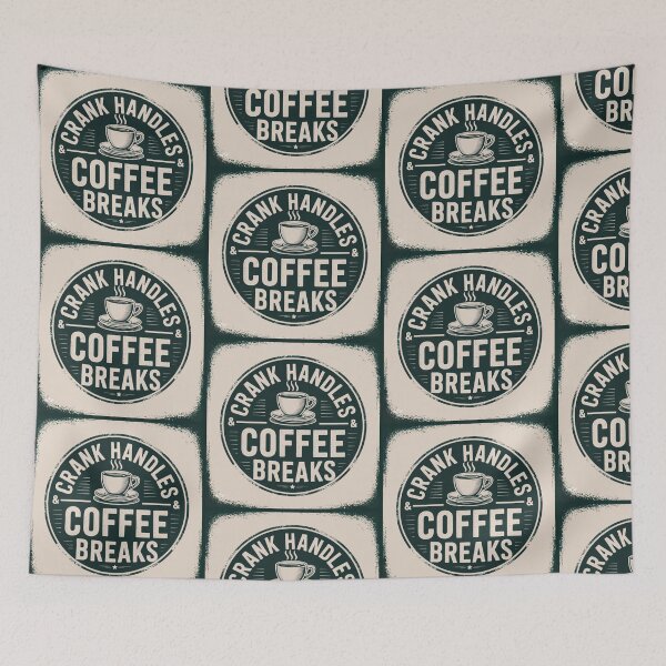 Item preview, Crank Handles Coffee Breaks designed and sold by Royal Wall Whispers.