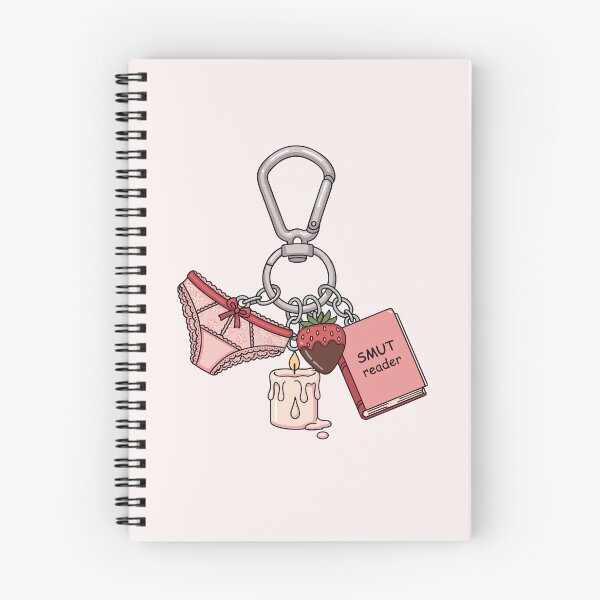 Item preview, Bookish keychain for smut reader designed and sold by FatBirdie.