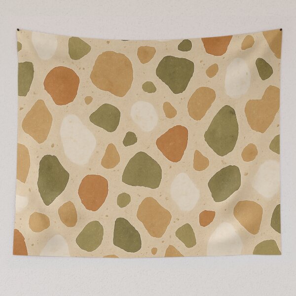 Item preview, Earthy Terrazzo Stone Pattern designed and sold by DailyDrivesct.