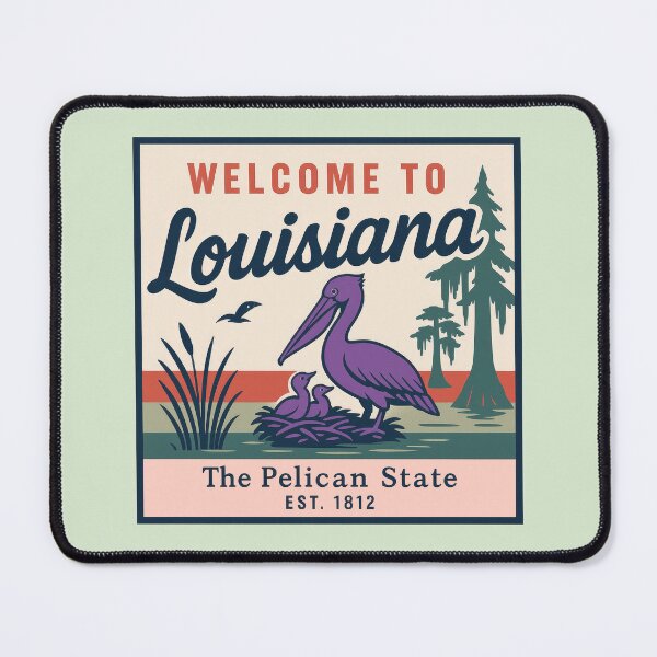 Item preview, Welcome to Louisiana Retro State Sign designed and sold by sigrah.