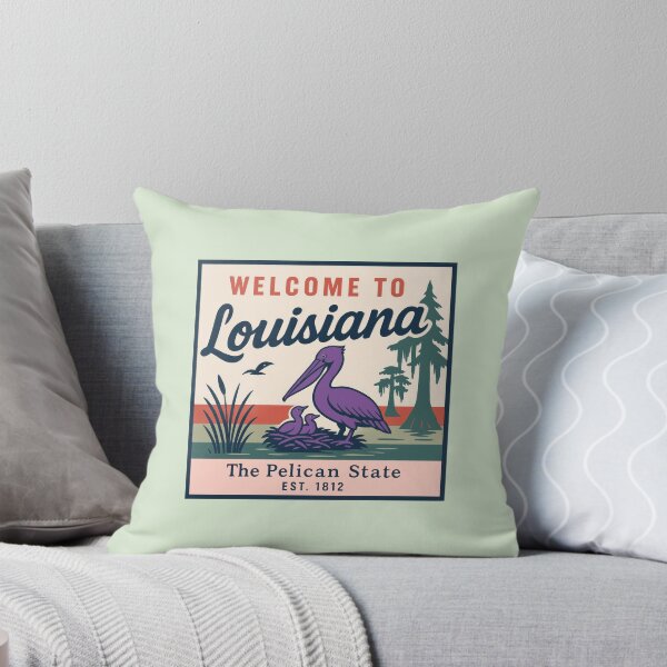 Item preview, Welcome to Louisiana Retro State Sign designed and sold by sigrah.