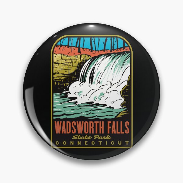 Item preview, Wadsworth Falls State Park Connecticut Retro designed and sold by HalpinDesign.