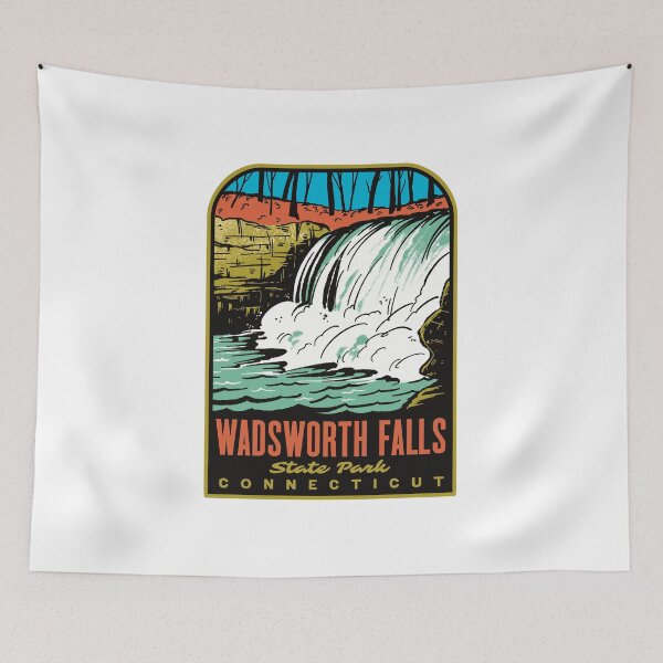 Item preview, Wadsworth Falls State Park Connecticut Retro designed and sold by HalpinDesign.