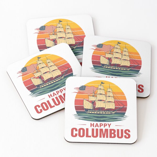 Item preview, Happy Columbus Day Vintage Ships Retro T-Shirt designed and sold by EchoPrint Co..