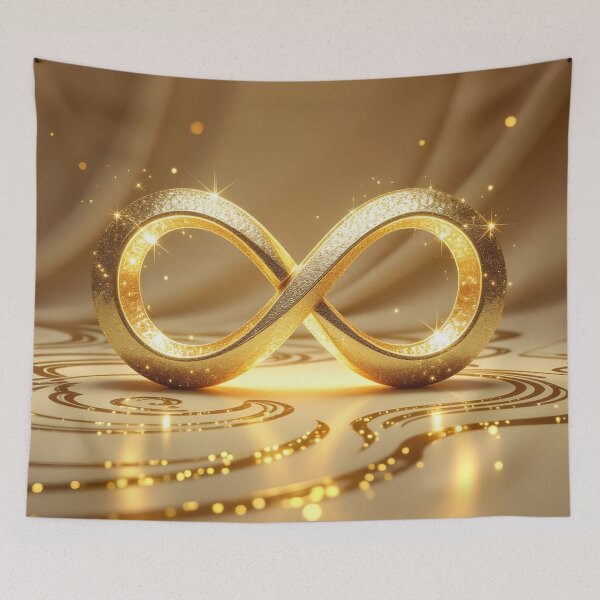 Item preview, Gold Infinity Eternal Wealth designed and sold by debbiedwarika.