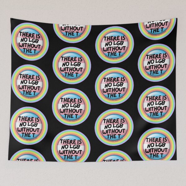 Item preview, There Is No LGB Without the T Pride Circle Flag designed and sold by 2CRE8IVE4925.