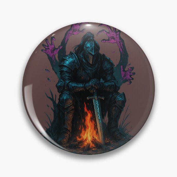 Item preview, Dark Knight by the Fire – Fantasy Warrior Artwork designed and sold by EchoDimension.