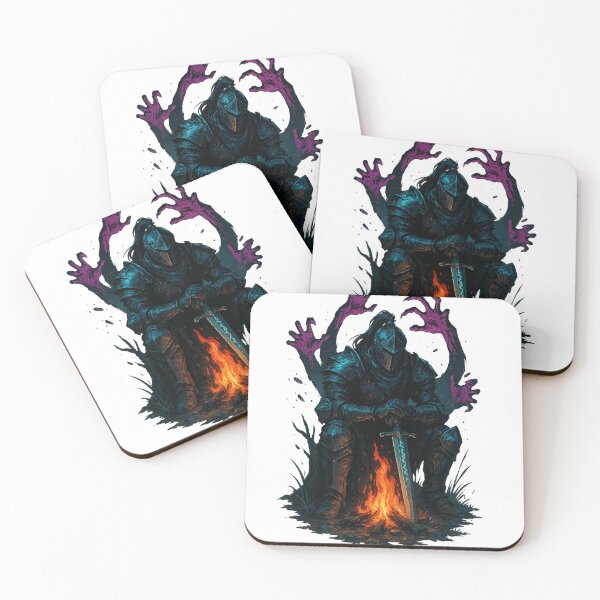 Item preview, Dark Knight by the Fire – Fantasy Warrior Artwork designed and sold by EchoDimension.