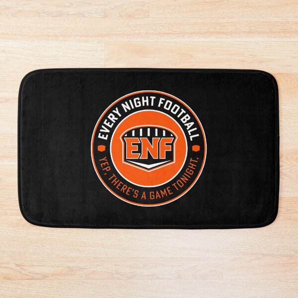 Artikelvorschau, Every Night Football „Circular Slogan“ (Schwarz & Orange) entworfen und verkauft von GX3-Creative.