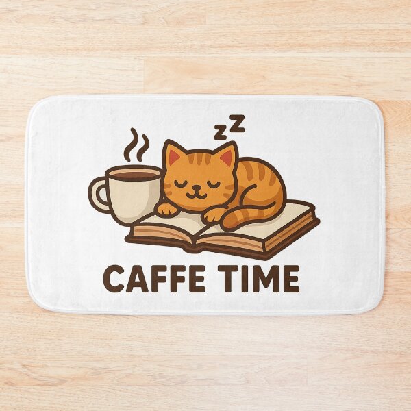 Item preview, Coffee Time Cat – Cozy Reading & Coffee Design designed and sold by EchoDimension.