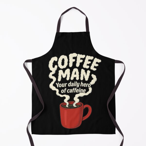 Item preview, Coffee Man – Your Daily Hero of Caffeine designed and sold by EchoDimension.