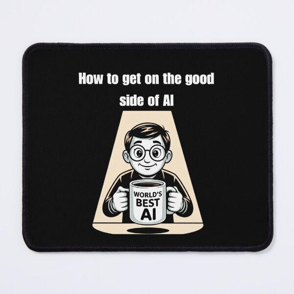 Item preview, How to get on the good side of AI - Offer A World's Best AI Mug designed and sold by signshirtz.