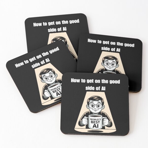Item preview, How to get on the good side of AI - Offer A World's Best AI Mug designed and sold by signshirtz.
