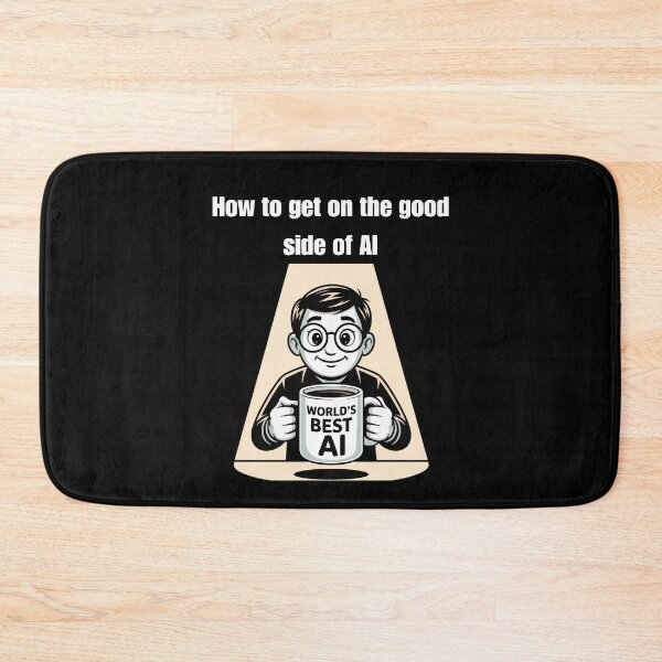 Item preview, How to get on the good side of AI - Offer A World's Best AI Mug designed and sold by signshirtz.
