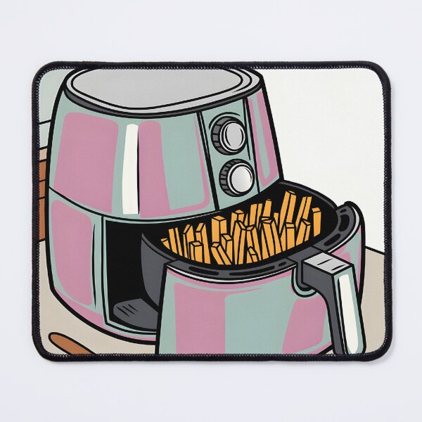 Item preview, Pink Air Fryer with French Fries – Cute Foodie Design designed and sold by EmeraldeaArt.