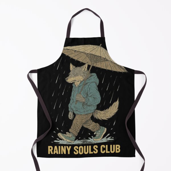 Item preview, Rainy Souls Club – Walking Wolf in the Rain designed and sold by EchoDimension.