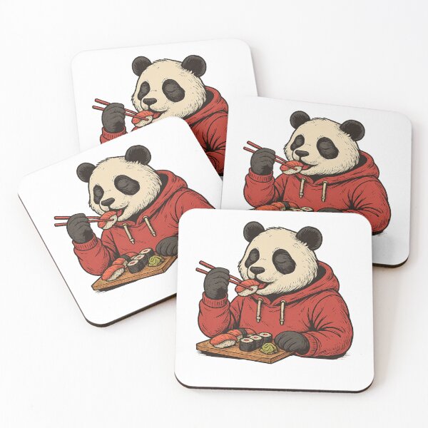 Item preview, Cute Panda Eating Sushi – Japanese Food Lover Design designed and sold by EchoDimension.