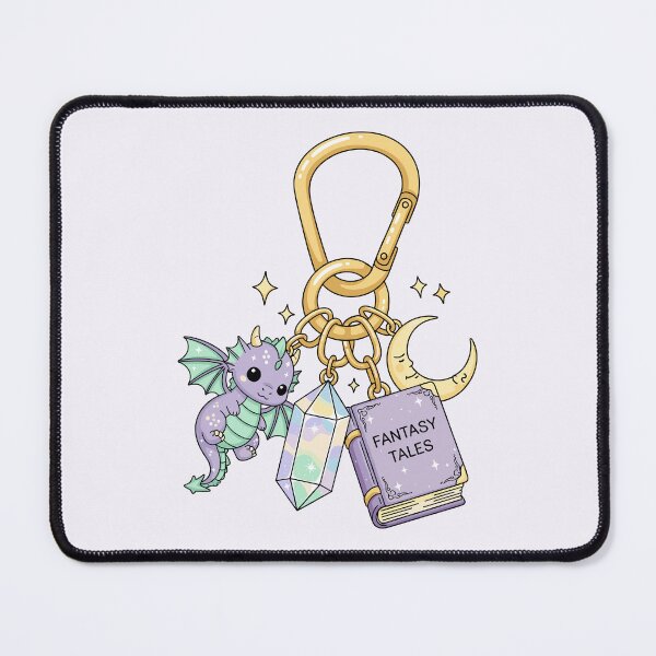 Item preview, Bookish keychain for fantasy book readers designed and sold by FatBirdie.