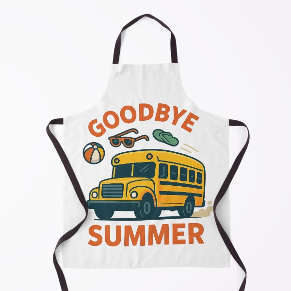 Item preview, Goodbye Summer – Back to School Bus Illustration designed and sold by EchoDimension.
