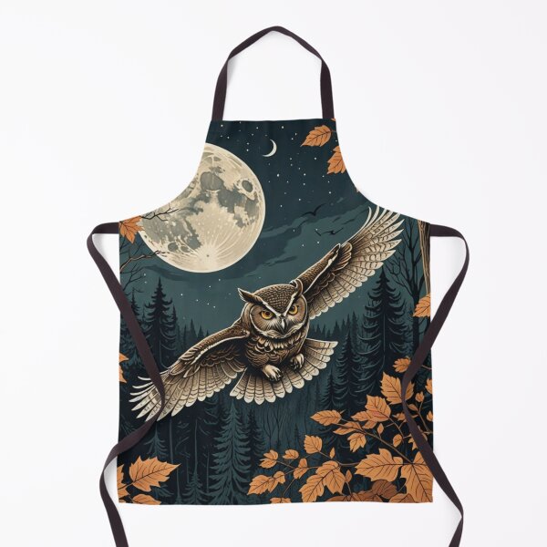Item preview, Moonlit Owl in Autumn Forest designed and sold by purplesensation.