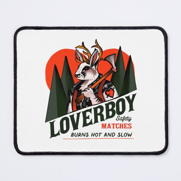 Item preview, Loverboy Safety Matches: Cute Jackalope Lumberjack Design designed and sold by The Whiskey Ginger Design Shop.