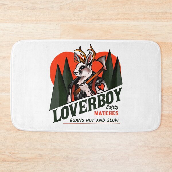 Item preview, Loverboy Safety Matches: Cute Jackalope Lumberjack Design designed and sold by The Whiskey Ginger Design Shop.