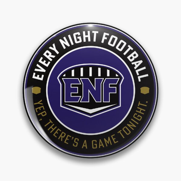 Item preview, Every Night Football "Circular Slogan" (Black & Purple) designed and sold by GX3-Creative.