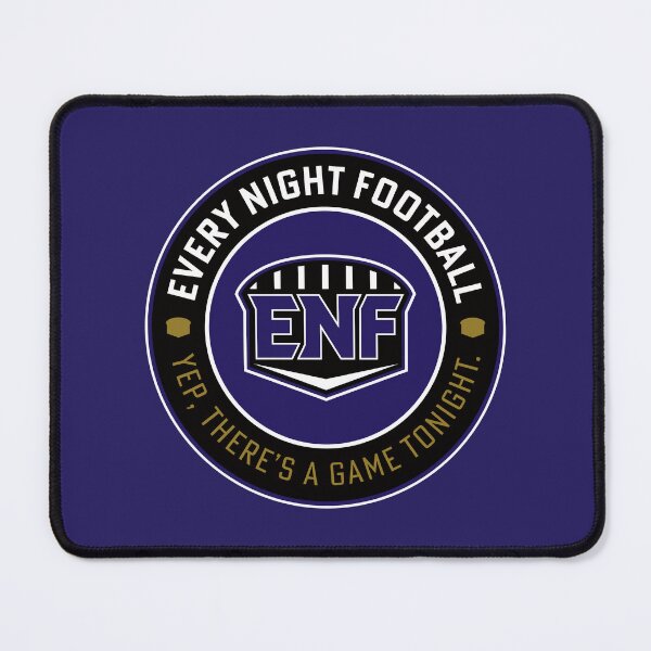 Item preview, Every Night Football "Circular Slogan" (Black & Purple) designed and sold by GX3-Creative.