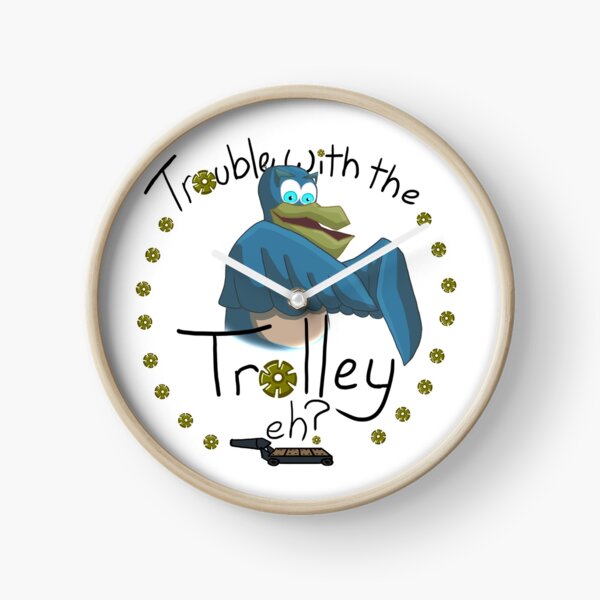 Item preview, Trouble with the Trolley, eh? designed and sold by Carli Filek.
