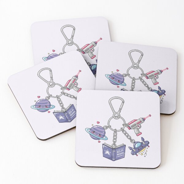 Item preview, Bookish keychain for sci-fi reader designed and sold by FatBirdie.