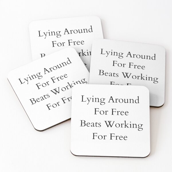 Item preview, Funny Lazy Quote About Free Time vs Work designed and sold by Samke..