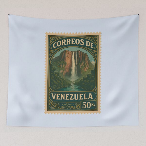 Item preview, Vintage Venezuela Postage Stamp – Angel Falls designed and sold by Travellerz.