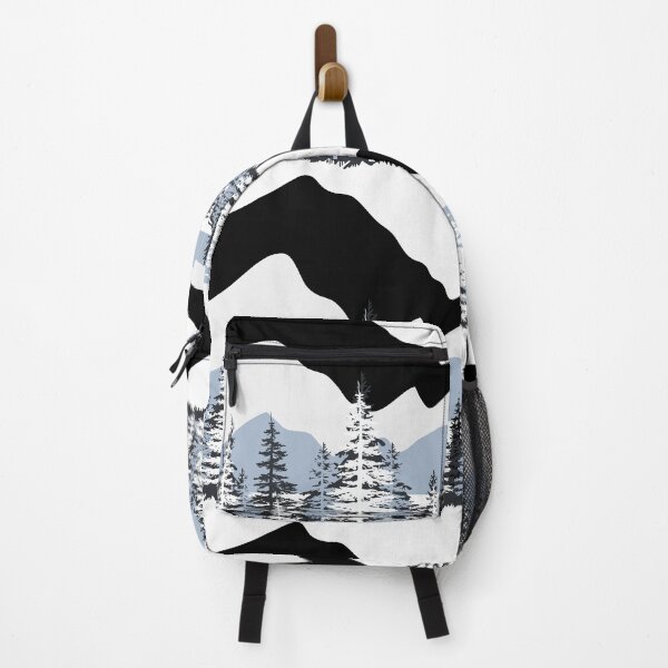 Item preview, Modern Mountain Forest Landscape – Minimalist Winter Nature Design designed and sold by mamawitz.